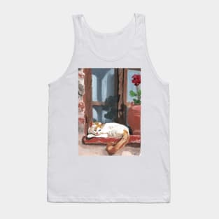 Sleeping cat Tank Top